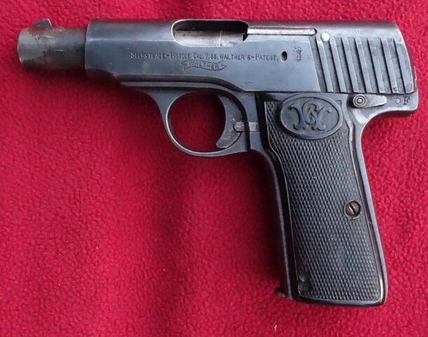 foto Pistole Walther Mod.4 z výzbroje německé císařské armády
